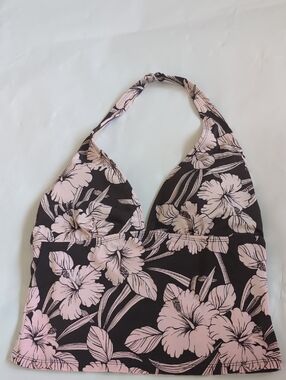 Islander Floral Halter Swim Top - 14